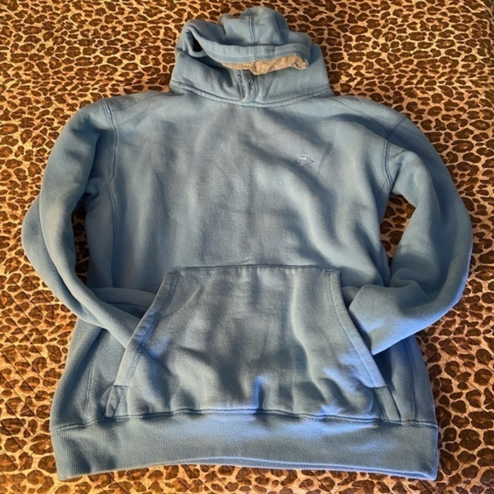 Starter University Blue Hoodie Sweatshirt Men’s Small